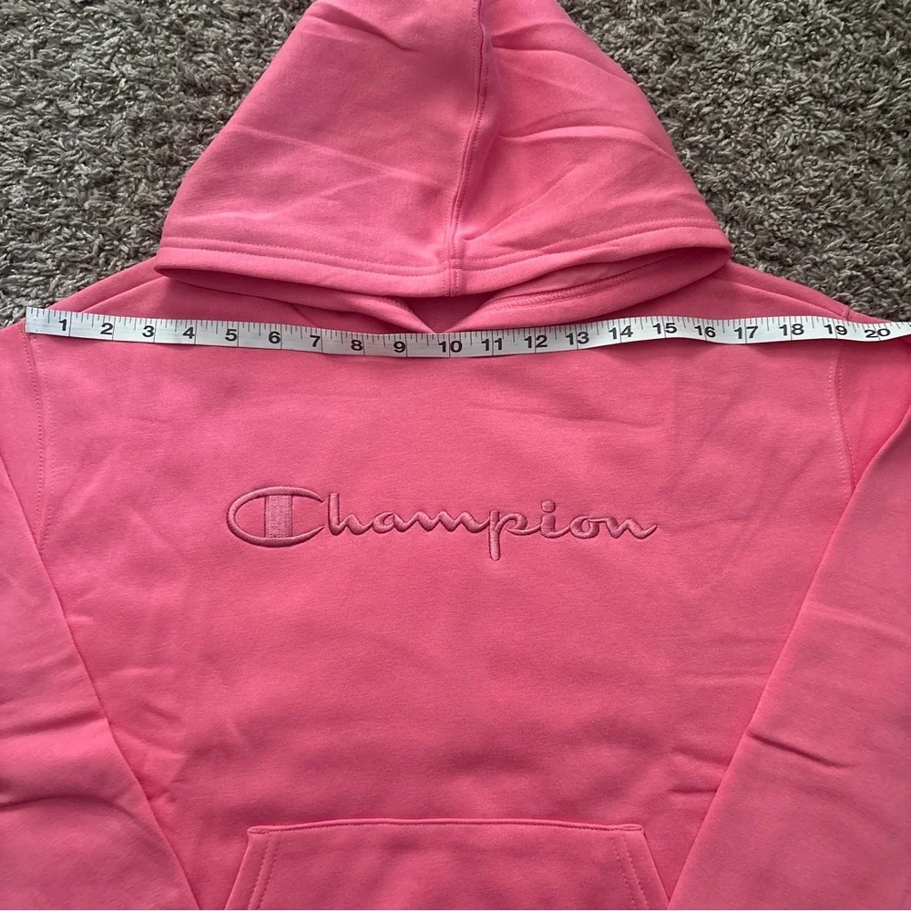 Champion Pink Embroidered Script Hoodie